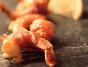 Lemony Prosciutto-Wrapped Shrimp