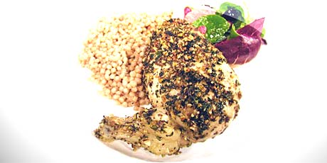 Lime and Mint Crusted Chicken Breast