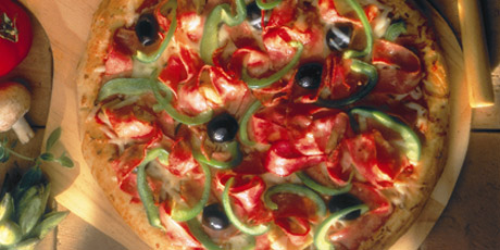 Mortadella and Artichoke Pizza