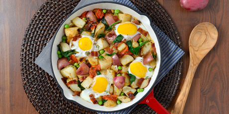New Potato Skillet with Baked Eggs