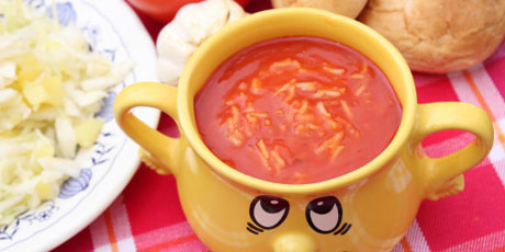 Old-Fashioned Tomato with Arborio Rice Soup