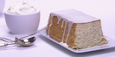 Poppyseed Cake with Lemon Ice Cream