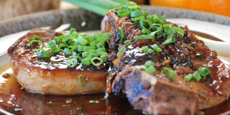 Pork Chops with Ginger Sauce