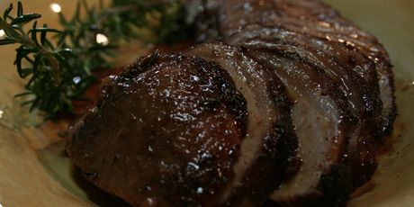 Pork Roast with Rosemary, Quatre-Epices and Honey