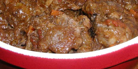 Red Wine Balsamic Oxtails
