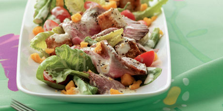 Roast Beef Dinner Salad with Cheddar