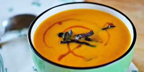 Roasted Carrot and Jerky Soup