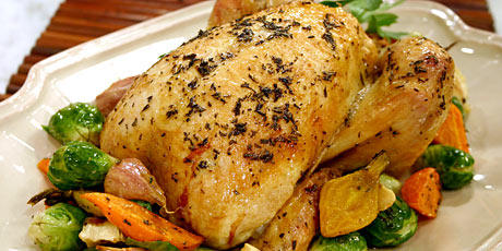 Roasted Chicken with Lemon and Herbs