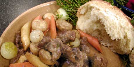 Roasted Venison Stew with Parsnips and Carrots