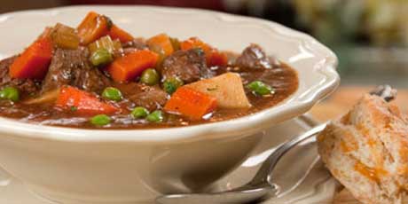 Stew-Pendous Beef Stew with Biscuits