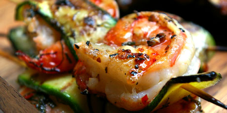 Shrimp and Zucchini Skewers