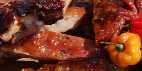 Slow-Cooked Pork Baby Back Ribs with Guava Glaze
