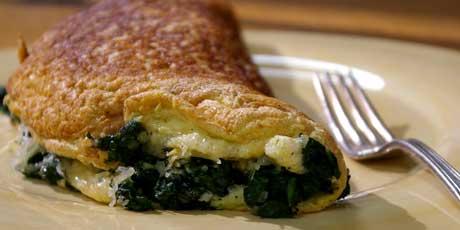 Soufléed Spinach Omelette