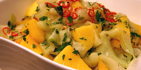 Spicy Green Mango and Cucumber Salad