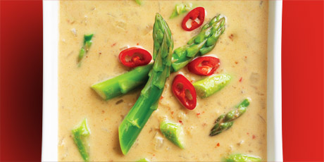 Spicy Thai Asparagus Soup