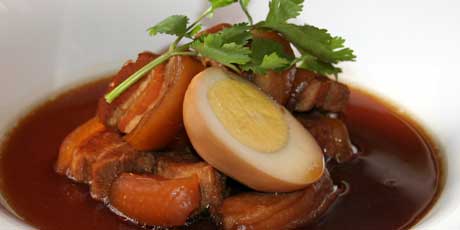Stewed Pork with Eggs in Soy Sauce (Moo Palo)