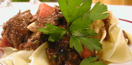 Sweet-and-Sour-Braised Beef with Prunes