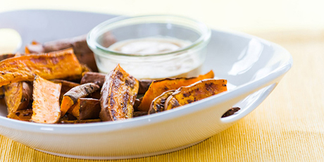Sweet Potato Wedges with Chipotle Sauce