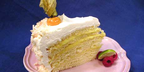 Towering Coconut Cake with Lime Curd