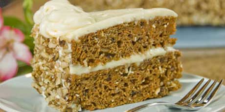 Two-Tiered Spiced Carrot Cake with Orange-Cream Cheese Frosting