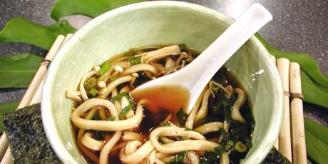 Udon Noodles with Shiso