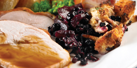 Wild Blueberry Stuffing &amp; Wild Blueberry Apple Compote