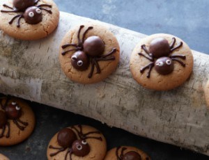 Spooky Peanut Butter Spider Cookies