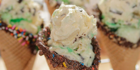Dipped and Decorated Waffle Cones