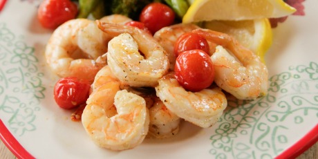 Roasted Shrimp with Cherry Tomatoes
