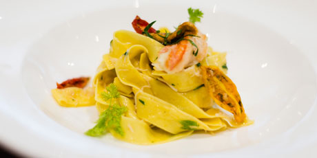 Fogo Island Crab &amp; Kina Pappardelle with Preserved Lemon