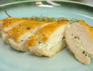 Goat Cheese and Herb Stuffed Chicken Breasts