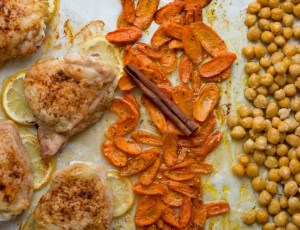 North African Chicken and Chickpeas Sheet Pan Dinner
