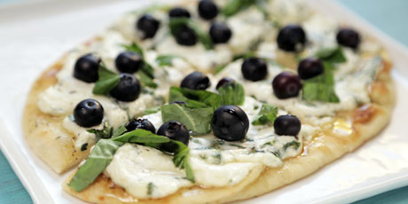 Blueberry Goat Cheese Pizzette