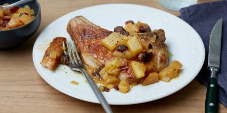 Pork Chops with Pear Chutney