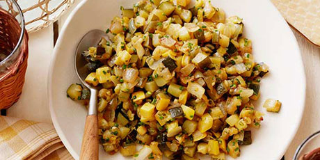 Spicy Summer Squash with Herbs