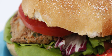 Southwestern Turkey Burgers with Chipotle Lime Spread