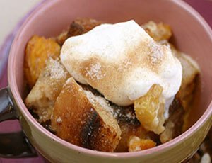 Slow Cooked Winter Bread Pudding with Dried Pears