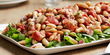 Cannellini Beans with Herbs and Prosciutto