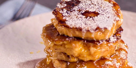 Biscuit French Toast with Cinnamon-Orange Cane Syrup