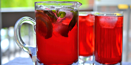 Cranberry Basil Lemonade