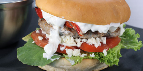 Olympus Burger's Athena Lamb Burger