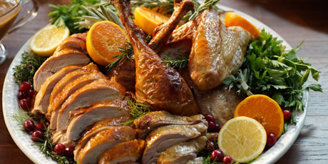 Fennel and Citrus Roasted Turkey with Gravy