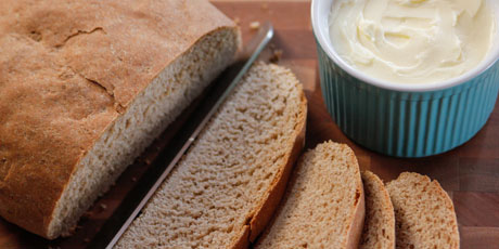 Rustic Country Bread with Honey Butter