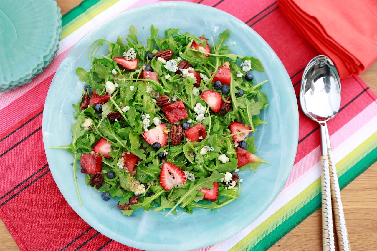 Grilled Watermelon Salad With Sweet and Spicy Vinaigrette