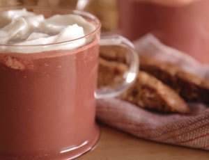 Red Velvet Hot Chocolate with Marshmallow Whipped Cream