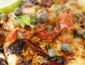 Spicy Fish with Tomato Salsa