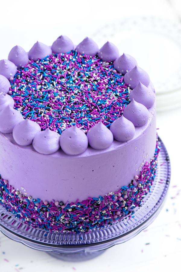 Online Cake Order - Purple Drip Cake #15Drip – Michael Angelo's