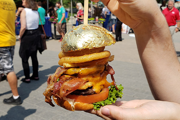 The Golden Burger by Bacon Nation