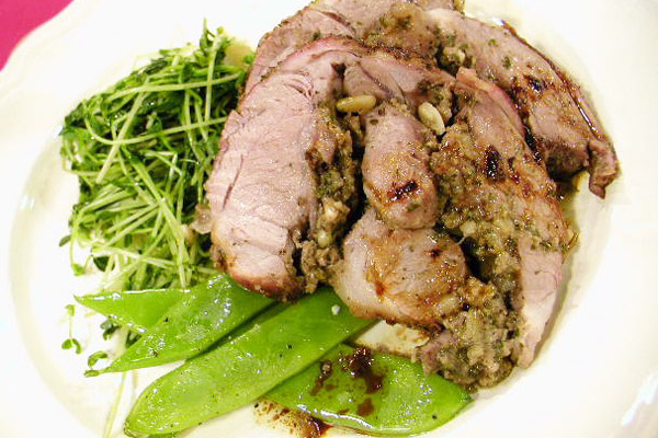 Lamb Shoulder With Prune and Cognac Stuffing
