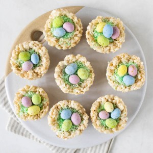 Crispy Rice Easter Egg Nests Are Seriously Adorable